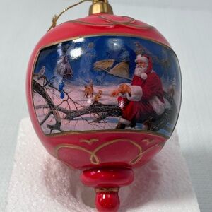 National Wild Turkey Federation Santa Christmas Ornament~RJ Mcdonald Signed